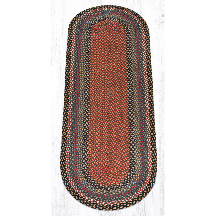 EarthRugs Burgundy/Blue/Gray Braided Area Rug & Reviews Wayfair